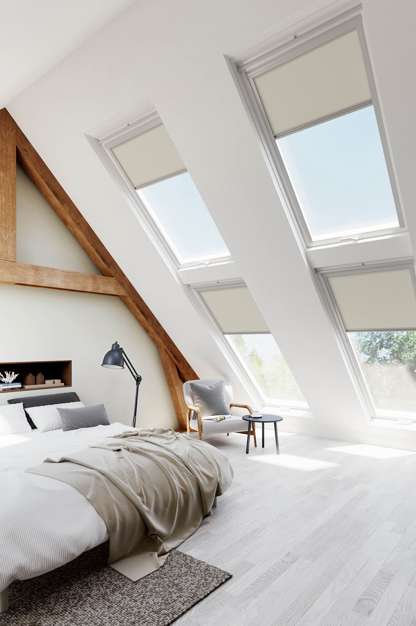 Cream Velux Blinds