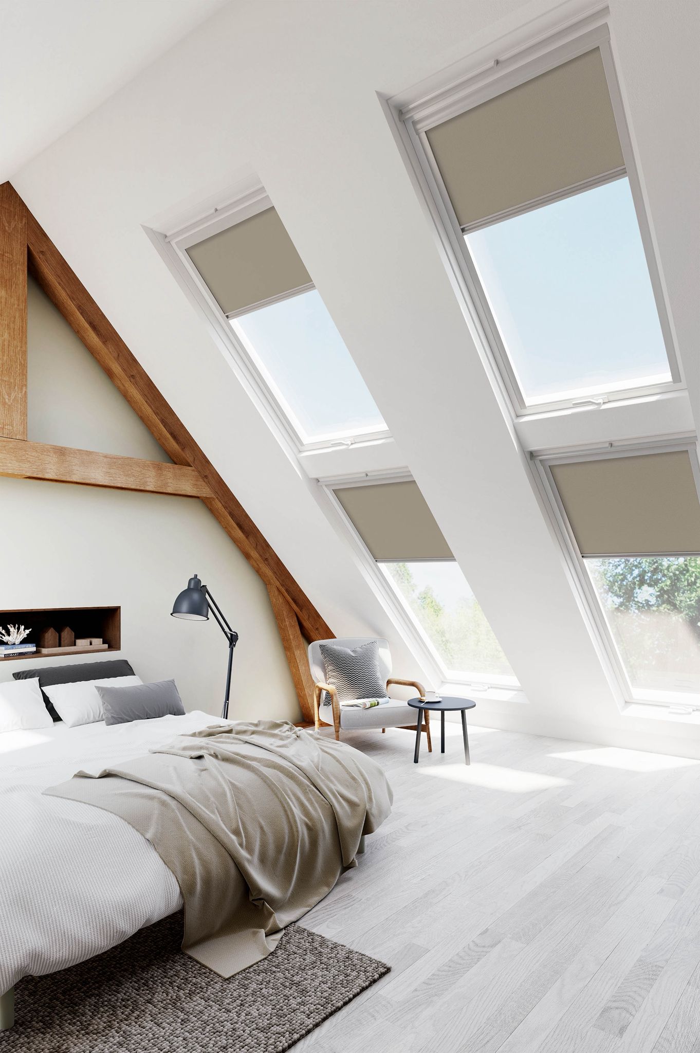 Cream Velux Blinds